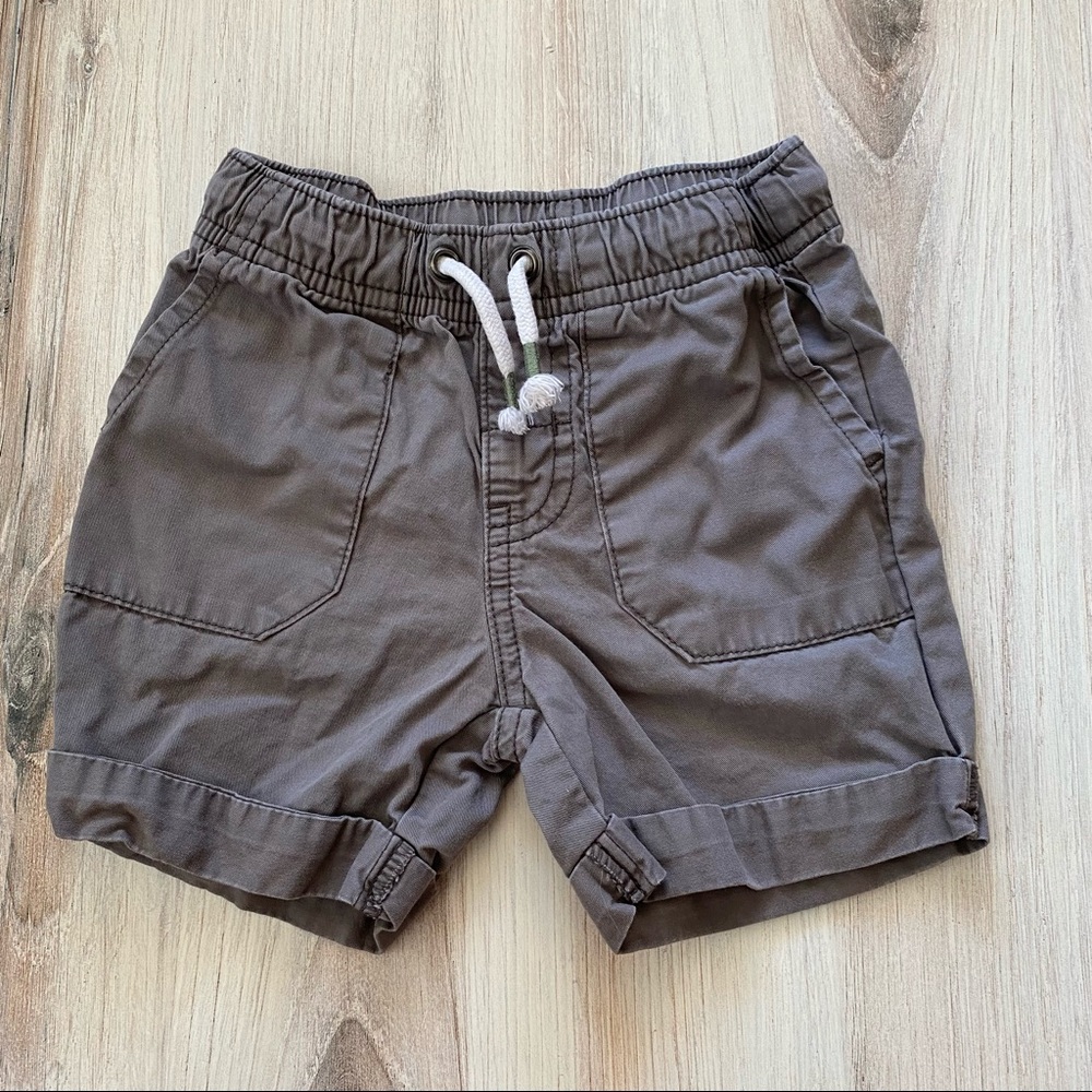 CAT & JACK Drawstring Shorts - Gray - Size 12M